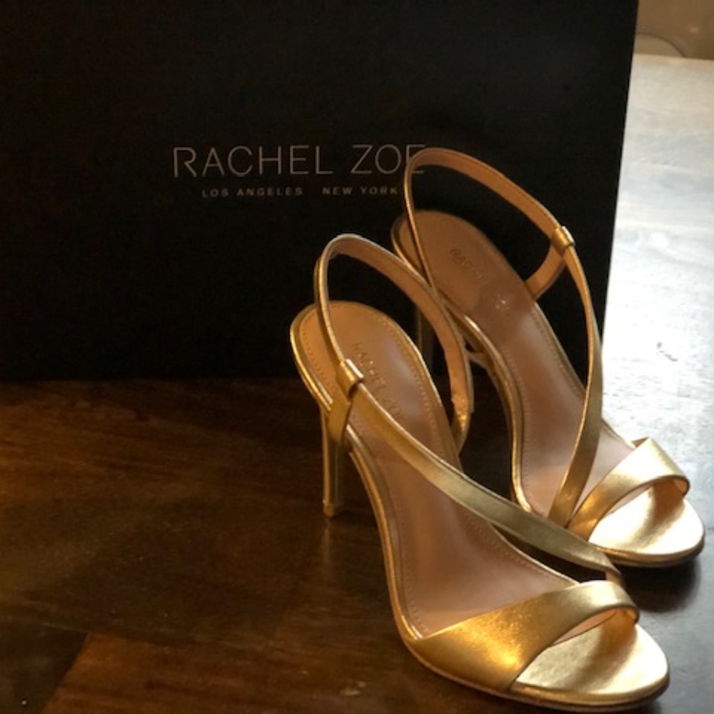 Rachel Zoe Gold Heels